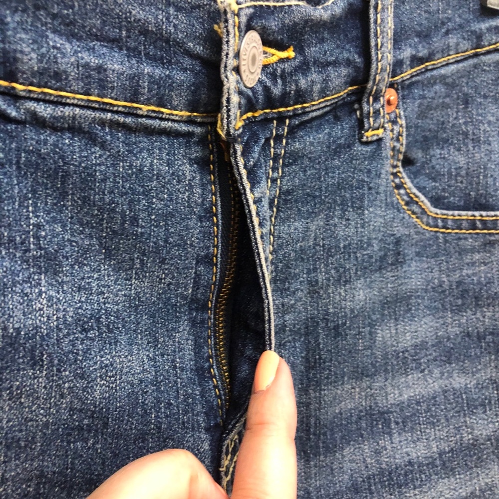 Levi’s 511 Slim Cut-Off Raw Edge Jean Shorts-New With Tags - Picture 4 of 11